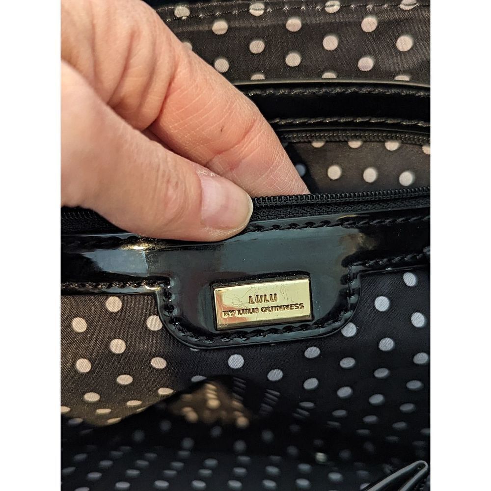 Lulu by Guinness, elegant black shoulder bag or clutch. - Picture 2 of 6